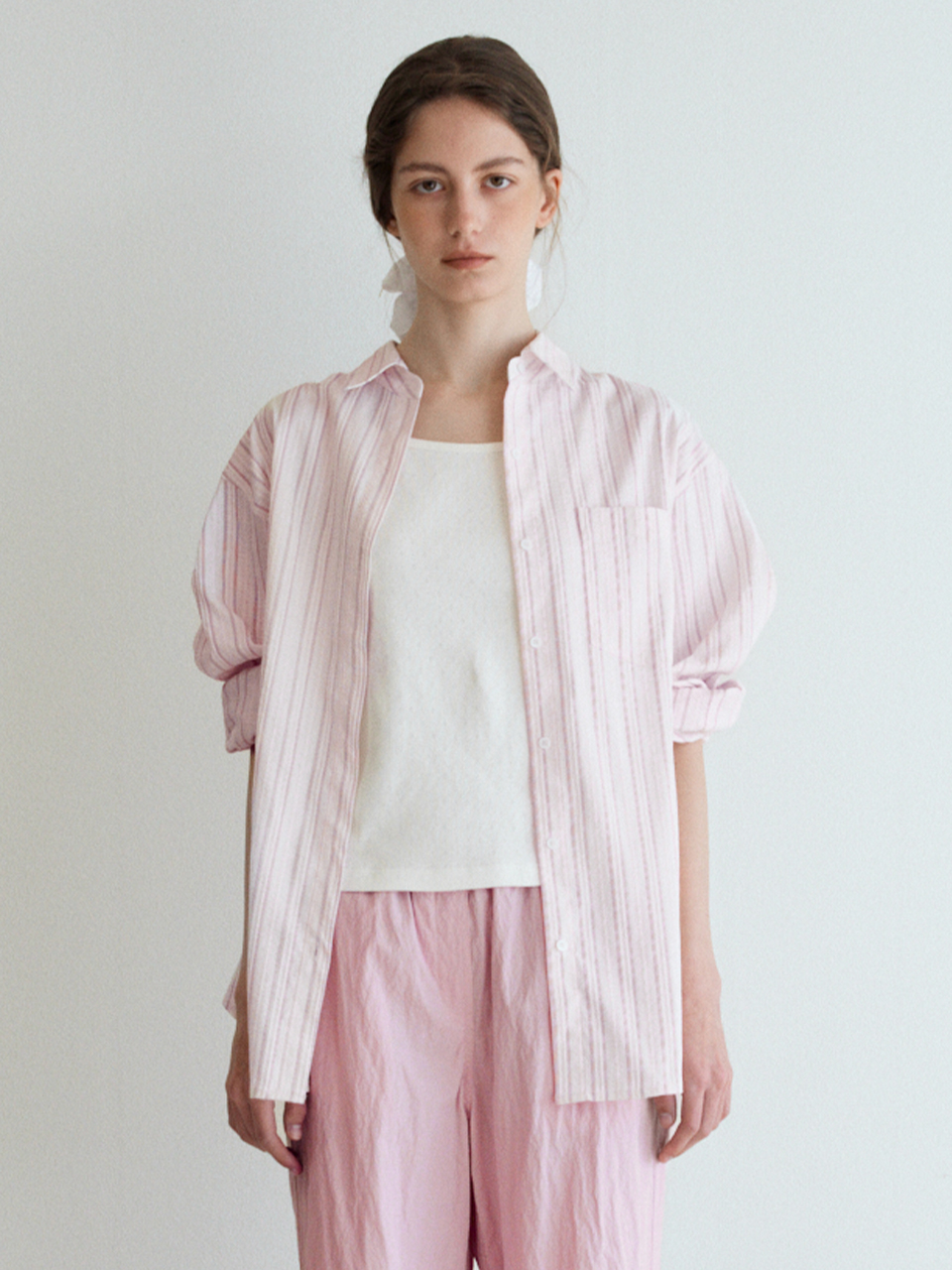 Stripe Shirt-pink